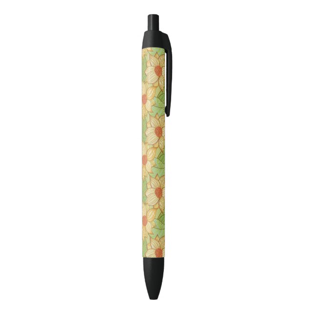 Retro Magnolia Pattern Pen (Bottom (Vertical))