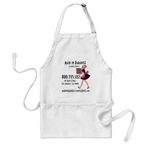 Retro Maid Cleaning Service Apron | Zazzle