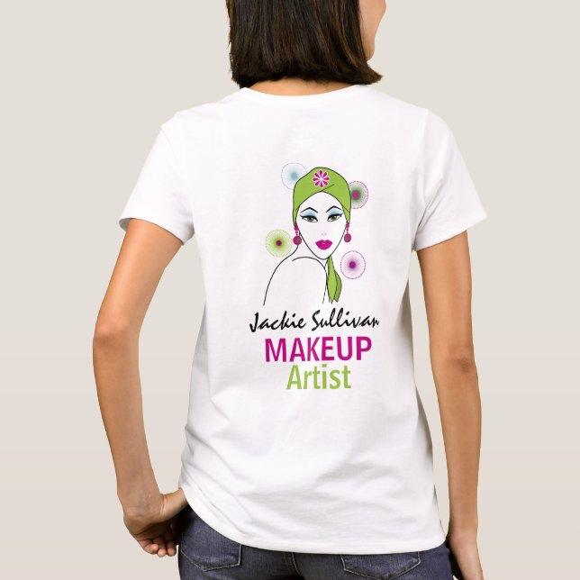 Retro Makeup Artist T-Shirt (Back)