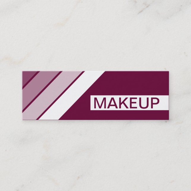retro MAKEUP Mini Business Card (Front)