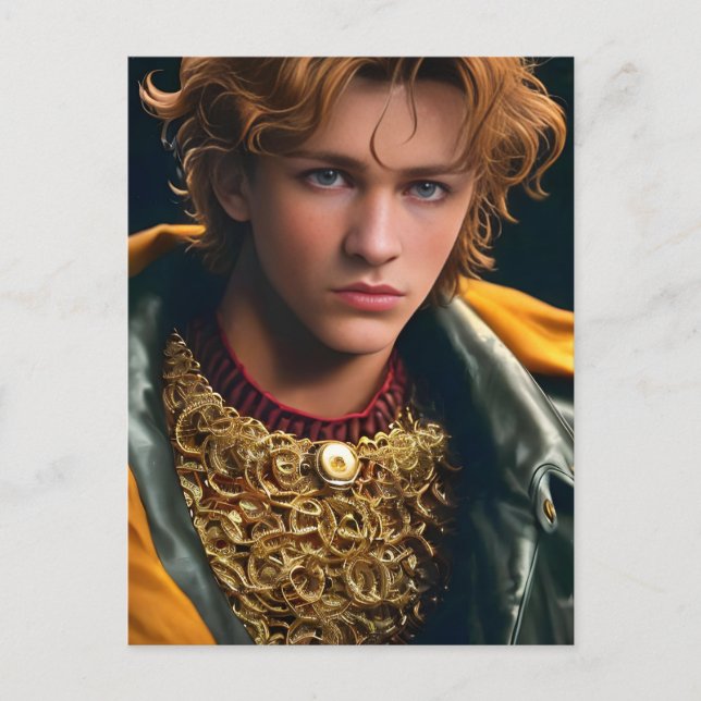 Retro Male Movie Star Postcard (Front)