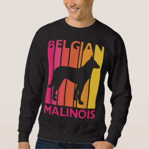 Retro Malinois Gift for Dog Lover Vintage Belgian Sweatshirt