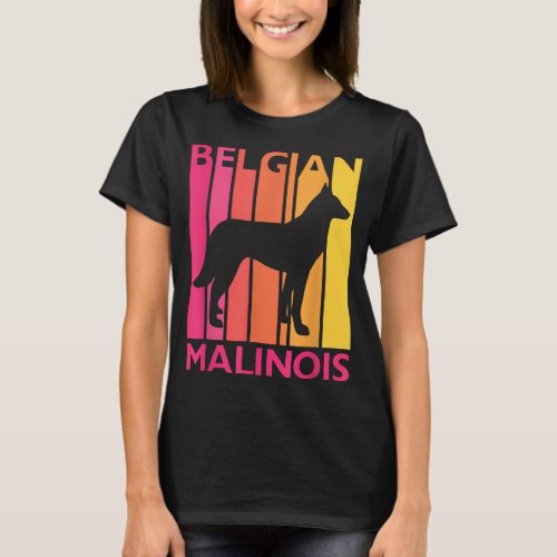 Retro Malinois Gift for Dog Lover Vintage Belgian  T_Shirt