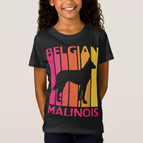 Retro Malinois Gift for Dog Lover Vintage Belgian  T_Shirt