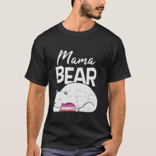 Retro Mama Bear Proud Mom Bisexual Son Daughter LG T-Shirt