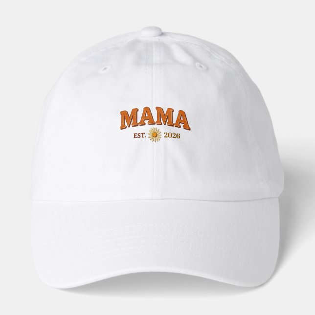 Retro Mama Est 2026 Daisy Hat (Front)
