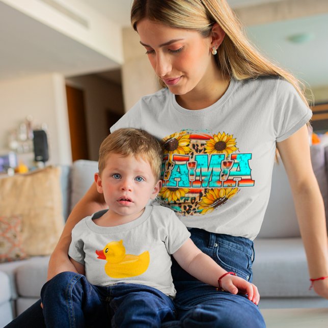 Retro Mama Floral Graphic Casual T-Shirt (Creator Uploaded)