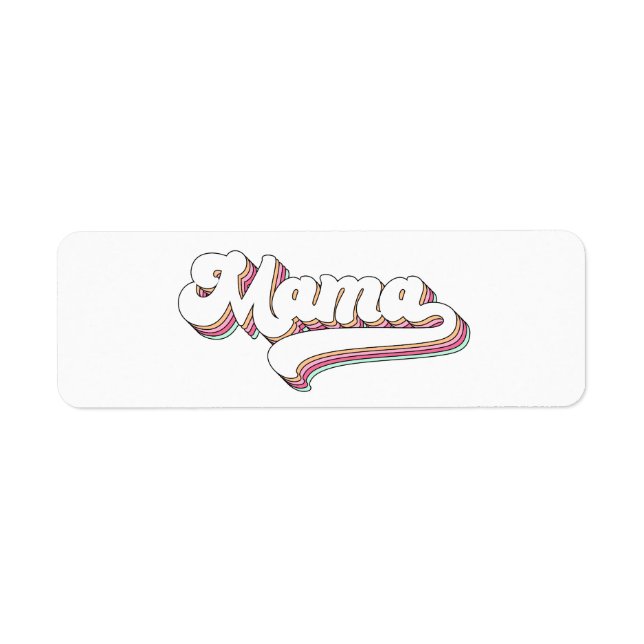 Retro Mama Label (Front)