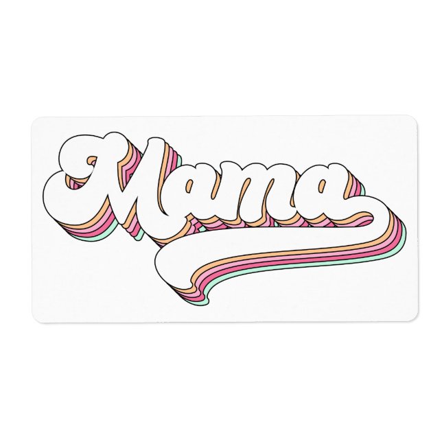 Retro Mama Label (Front)