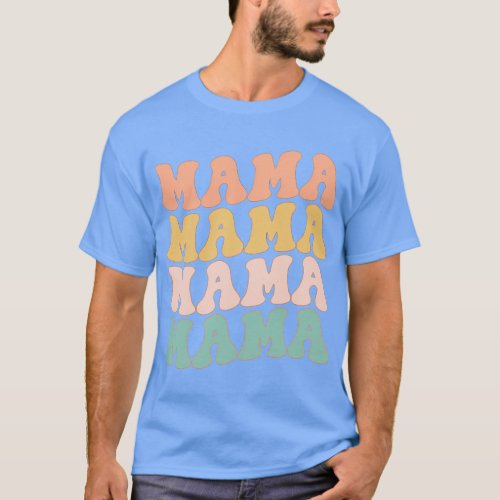 Retro Mama Mini  Mother Day Gift Mama and Mini Mat T_Shirt