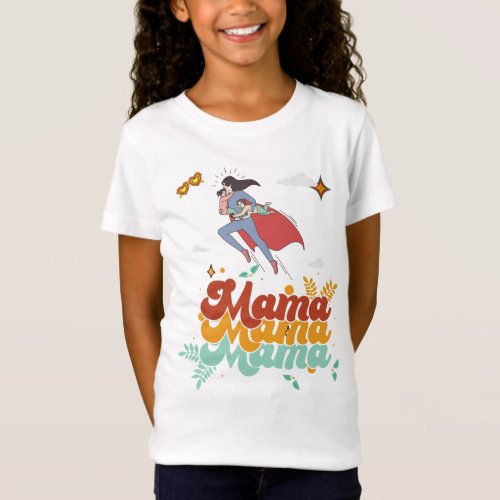 Retro Mama scripted T_Shirt