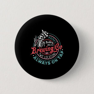 Retro Mama's Ery Brewing Co Funny Breastfeeding Sk Button