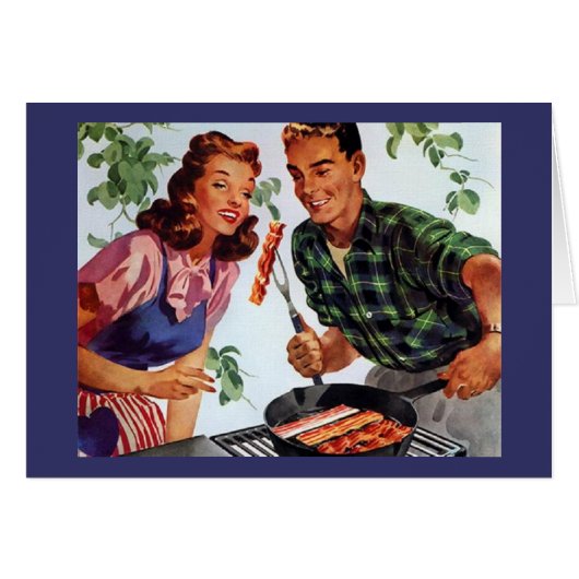 Retro Man & Woman Cards (Front Horizontal)