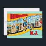 Retro Manasquan NJ Postcard<br><div class="desc">Wonderful vintage,  retro postcard greeting from Manasquan,  New Jersey repurposed!</div>