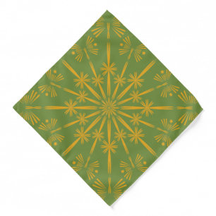 Retro Mandala Avocado Bandana (2 Sizes)