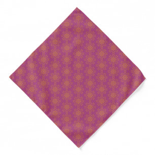 Retro Mandala Boysenberry Bandana (2 Sizes)