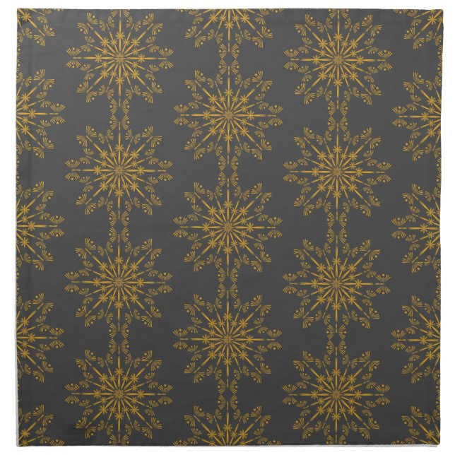 Retro Mandala Dusk Cloth Napkins  (Front)