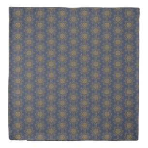 Retro Mandala Midnight Duvet Cover (3 Sizes)