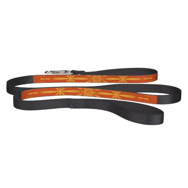 Retro Mandala Papaya Pet Leash (Full)
