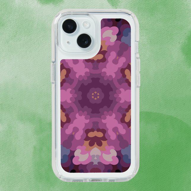 Retro Mandala Purple Pink and Orange Speck iPhone Case (Creator Uploaded)