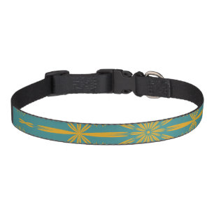 Retro Mandala Teal Pet Collar (3 Sizes)