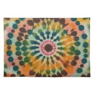 Retro Mandala Tie Dye Cloth Placemat