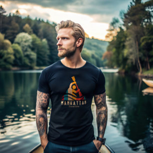 Retro Manhattan Kayaking T-Shirt