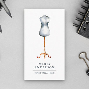 Retro Mannequin Dress Form Fashion Stylist Business Card