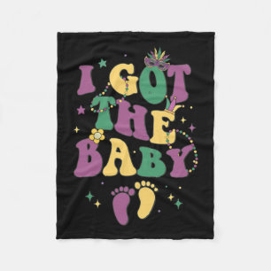 Retro Mardi Gras I Got The By Fleece Blanket