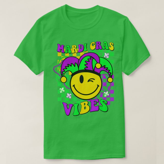Retro Mardi Gras New Orleans Men Women Kids TShirt (Design Front)