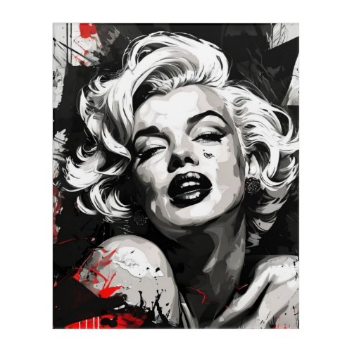 Retro Marilyn Artwork Acrylic Print
