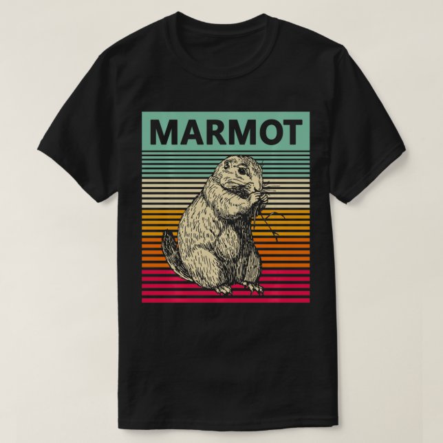 Retro Marmot Vintage Marmot  T-Shirt (Design Front)
