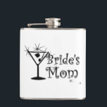 Retro Martini - Bride’s Mom Flask<br><div class="desc">Retro Martini - Bride’s Mom</div>