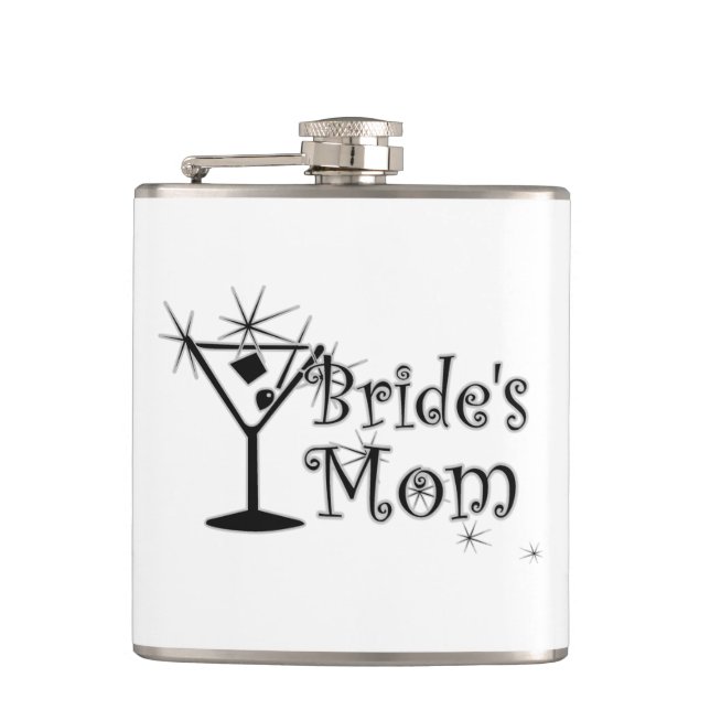 Retro Martini - Bride’s Mom Flask (Front)