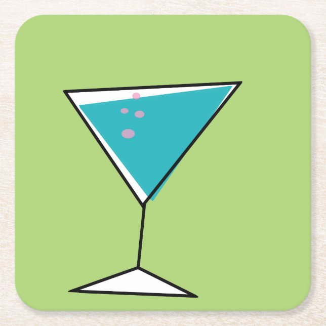 Retro Martini Coaster (Front)