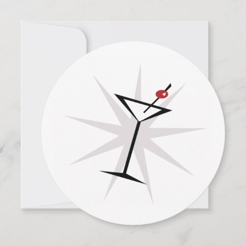 Retro Martini Cocktail Party Invitations