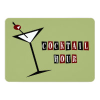 Retro Martini Cocktail Party Invitations