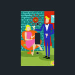Retro Martini Couple Light Switch Cover<br><div class="desc">This Retro Martini Couple Light Switch Cover looks like a scene out of a romantic comedy. The setting of this 1960's style, minimalist art design is an elegantly decorated, mid century modern house or apartment. The cast is an attractive couple enjoying an evening filled with sparkling conversation, good music and...</div>