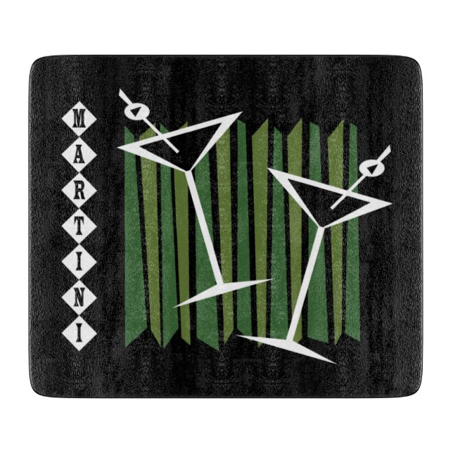 Retro Martini Cutting Board (Front)