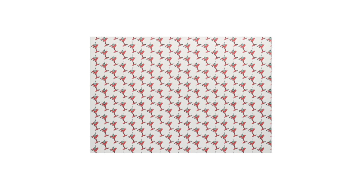Retro Martini Glass Fabric Zazzle