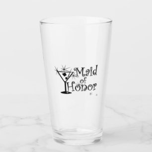 Retro Martini - Maid of Honor Black Glass