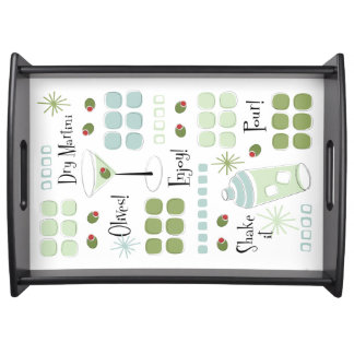 Retro Martini Mid-Century Modern Serving Tray