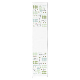 Retro Martini Mid-Century Modern Short Table Runner