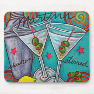 Retro Martini Mouse Pad