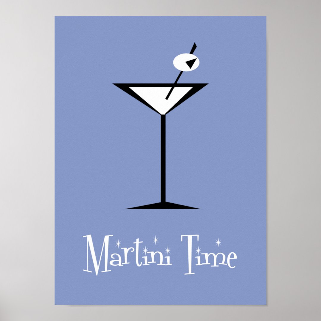 Retro Martini Poster | Zazzle