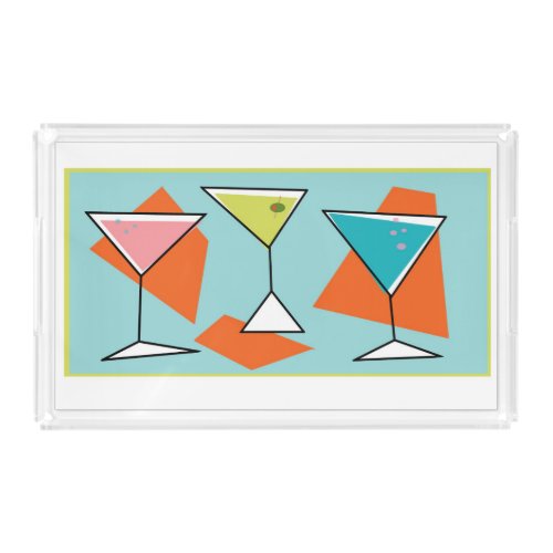 retro Martini Tray