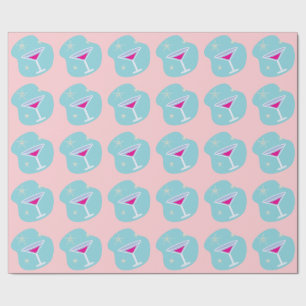 Retro Martini Wrapping Paper