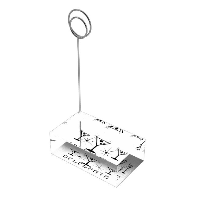 Retro Martinis - Celebrate Place Card Holder (Corner)