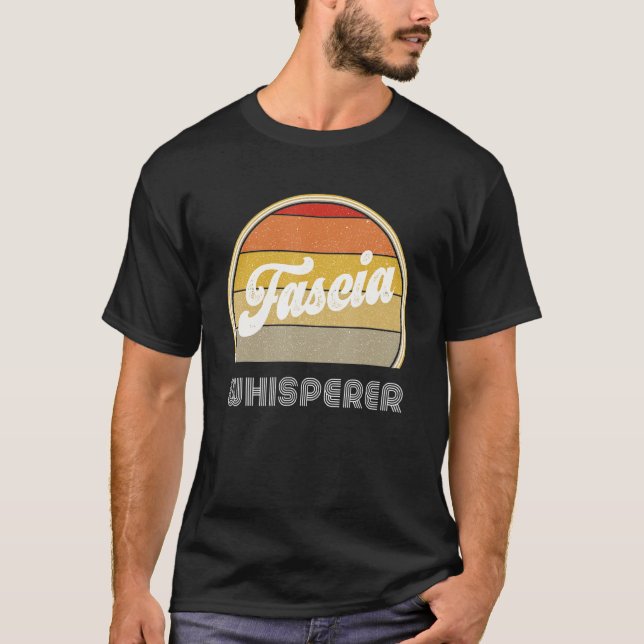 Retro Massage Therapy Fascia Whisperer Myofascial  T-Shirt (Front)