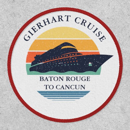 Retro Matching Family Cruise Trip Personalized Patch